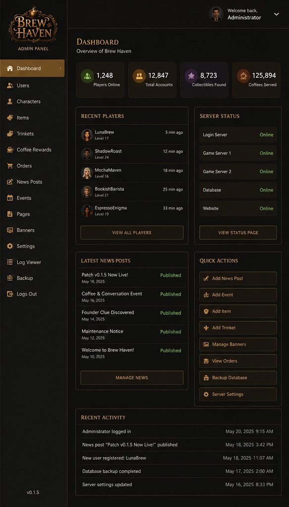 Admin preview